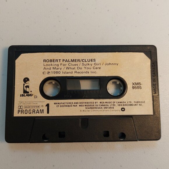 Robert Palmer ~ Clues (cassette tape, 1980) tested and works - Picture 2 of 3